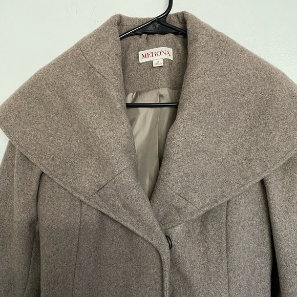Merona Women's Wool Coat Size Medium - Picture 4 of 8